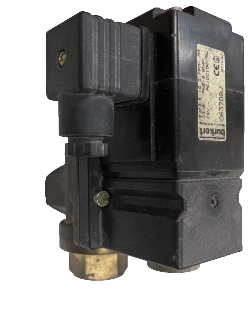 Burkert 0323 Direct Acting Isolating Diaphragm Solenoid Valve G3/8 24V AC /DC