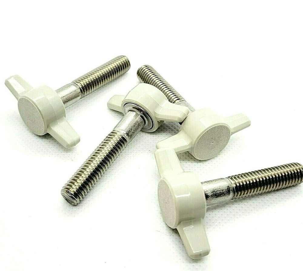 5/16″ Thumb Screw T Bolts Gray Butterfly Clamping Knob Multiple Sizes Stainless