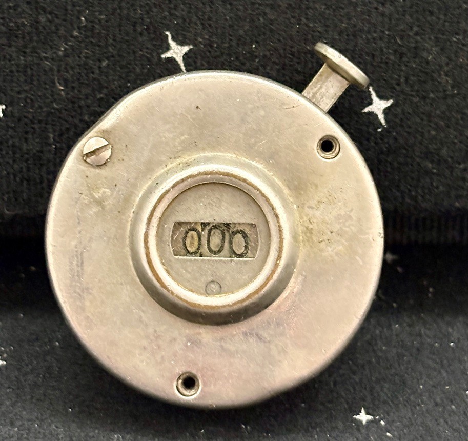 Antique Benton Tally Counter Hand Clicker 3 Digits Metal USA Early 1900’s
