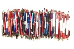 100ct Wholesale Mixed Lot Misprint Ball Point Retractable Click Pens