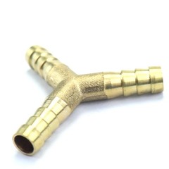 4Pcs 3 Way Y Shape Brass Hose Barb Fitting 5/16″ For Fuel Oil Water Air Hose