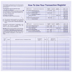 24 PCS Check Registers for Personal Checkbook, Easy to Read Checkbook Register