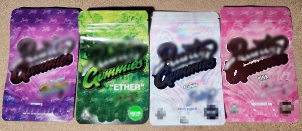 100 Pack Empty Zipper Sealable Gummy Candy Packaging Fast USA Seller!