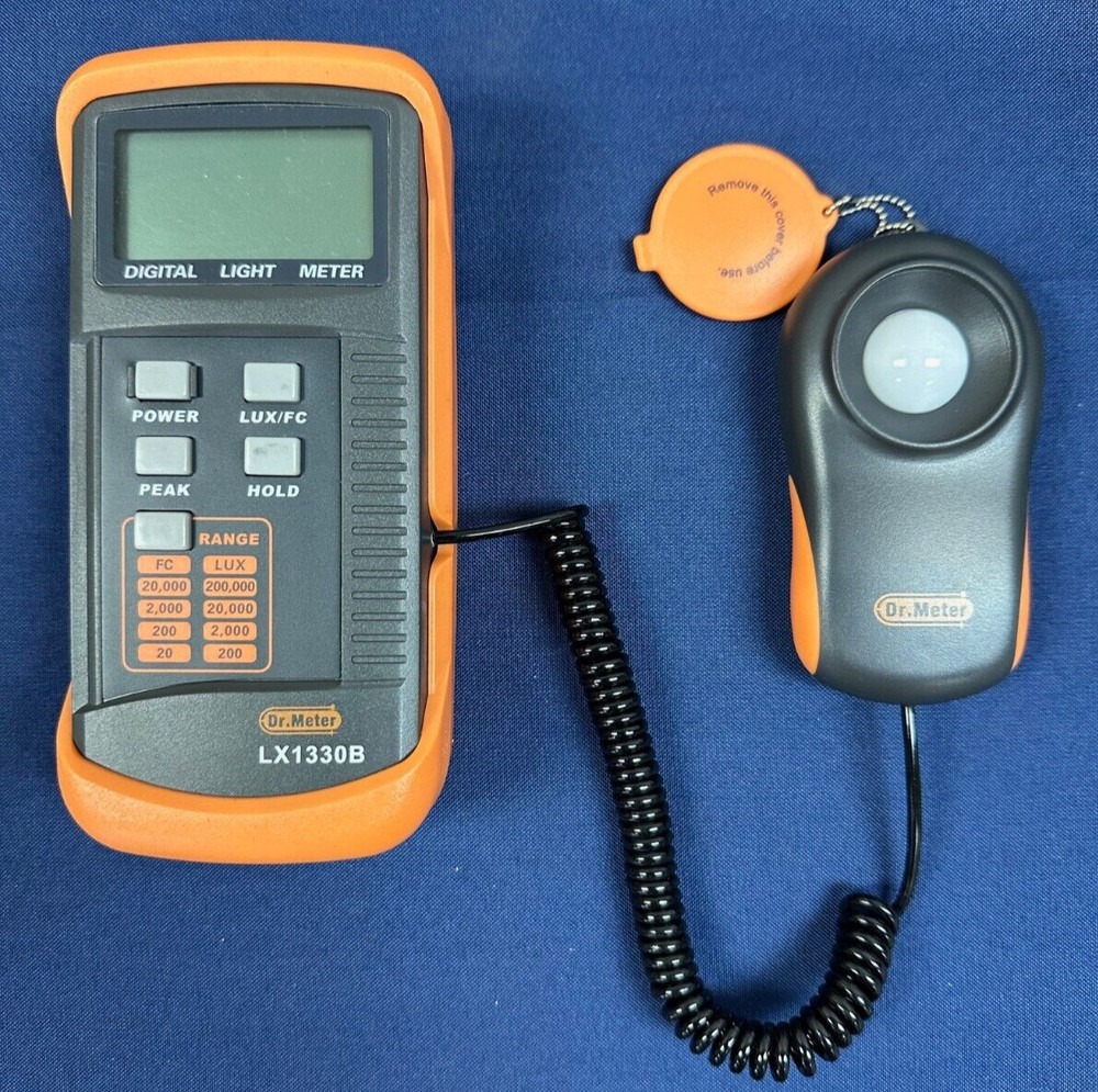 Dr. Meter LX1330B Digital Lux Meter Range: 0.1 – 200,000 Lux SKU: 161-61330-08