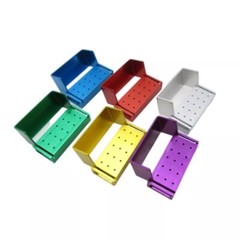 Dental Bur Holder Block Disinfection Box 10/15/16/24/30/56/100/142/152 Holes