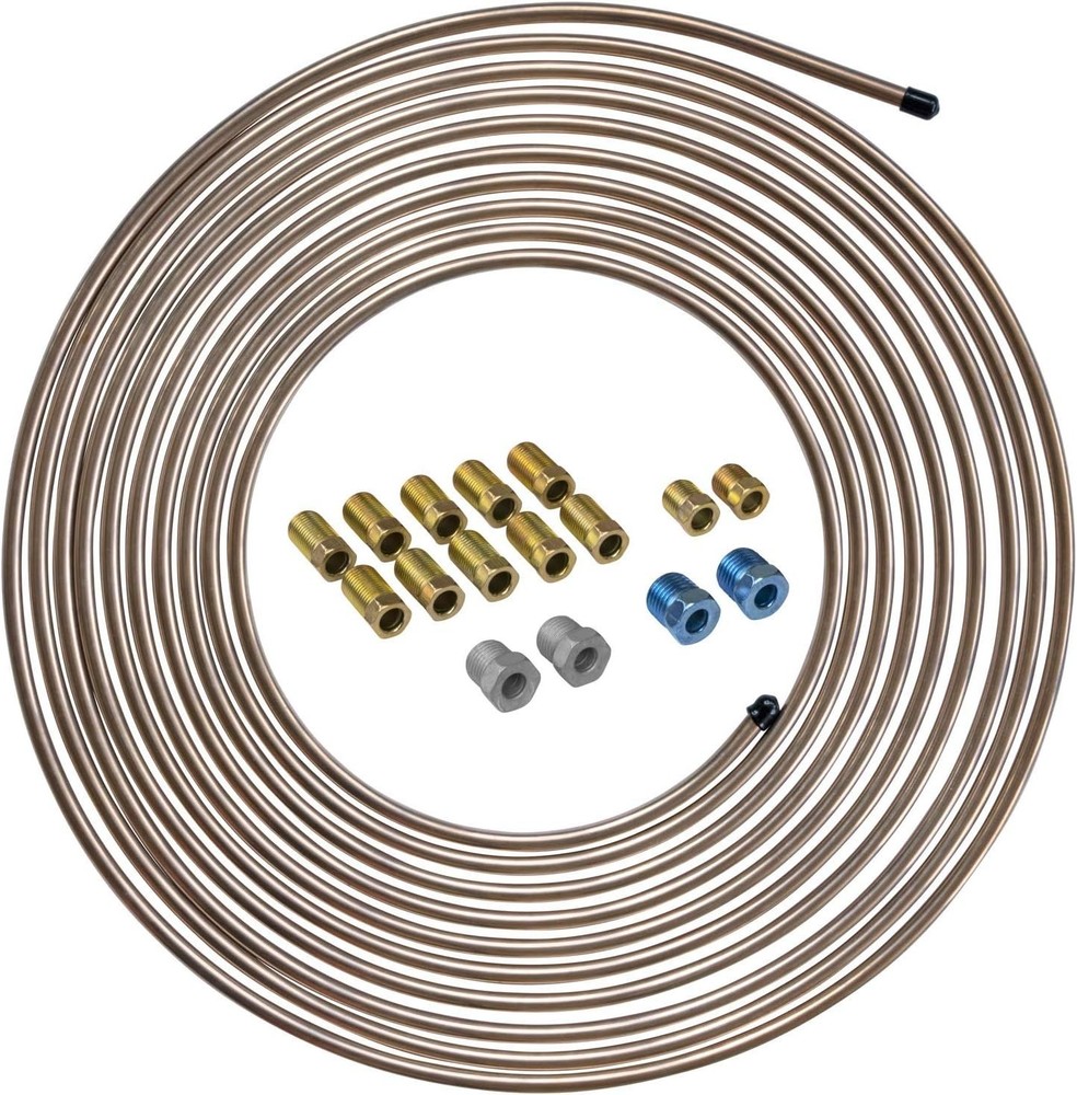25 ft 1/4 True Copper-Nickel Alloy Non-Magnetic Brake Line USA