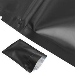 100-1000 Black Aluminium Mylar Bags Foil Stand Up Pouch Heat Sealer Food Storage