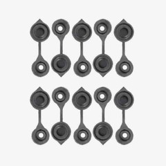 KP17 – TEN REPLACEMENT BLACK VENT CAPS MADE TO FIT ANY FUEL / GAS / WATER CAN