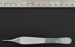 Novosurgical 0621-12 Adson Thumb Forceps, 1×2 Teeth, Straight, 4.75″