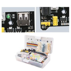 Electronics Component Basic Kit with 830 tie-points Breadboard Resist for UNO R3