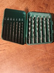Hanson High Speed Steel Drill Set Full Jobbers Length S-113 Sizes 1/16″ to 1/4″