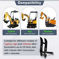 Mini Excavators Hydraulic Thumb Clip, Thumb Below 3 Tons with L-Shaped Bracket