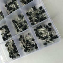 Portable 600pc 15Value NPN PNP Transistor TO-92 Assortment Kit Set With Box