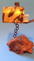 COPPER MAILBOX BUSINESS CARD HOLDER – FROM PACIFIC COAST HWY, CA. GENERAL STORE