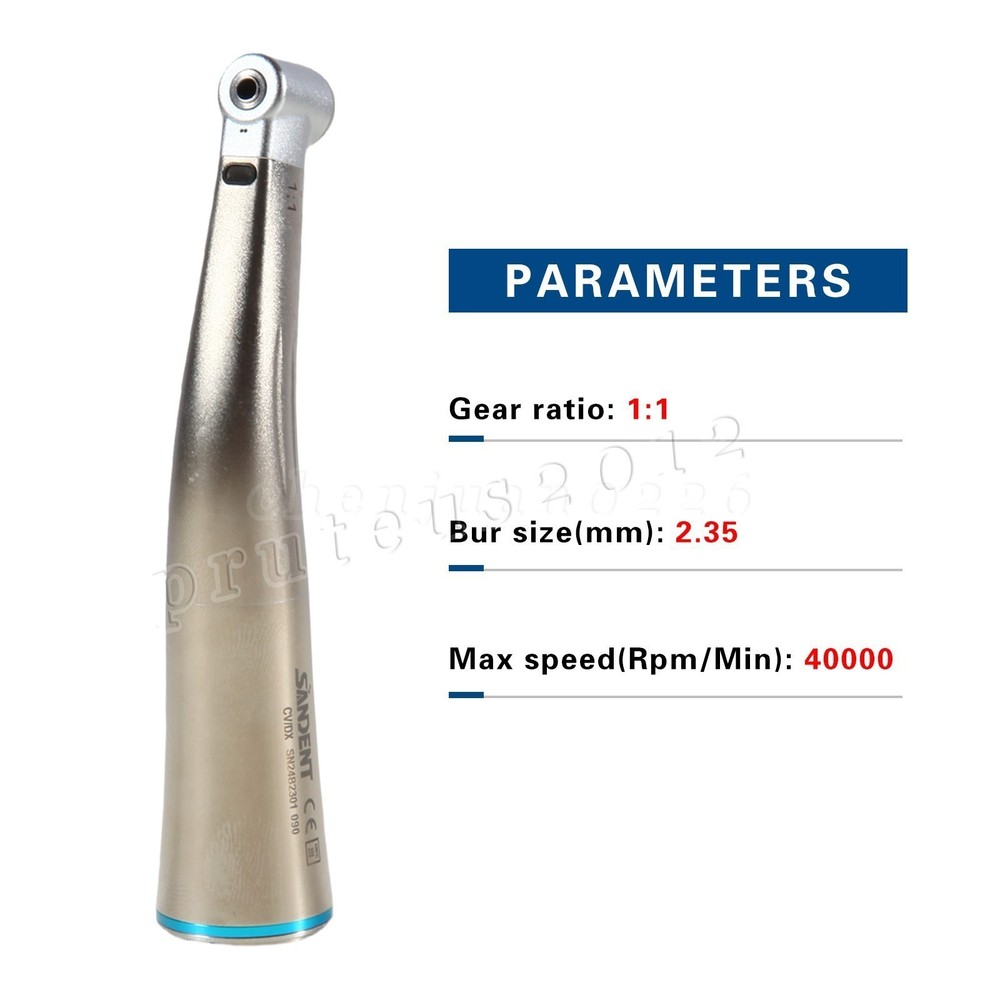 Dental 1:1/ 45° 1:4.2 /1:5/20:1 LED Fiber Optic Contra Angle/ Straight Handpiece