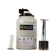 U.S. Solid 6L Cryogenic Container Liquid Nitrogen LN2 Tank