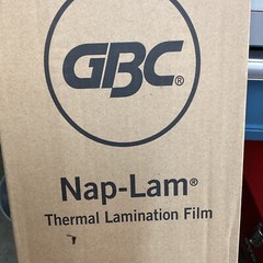 Box Of 2 RollsGBC Nap-Lam 1.5 mil Thermal Laminating Film 25″ x 500 ft, 1″ Core