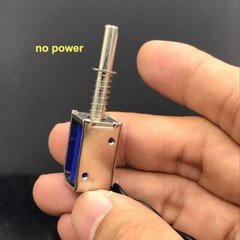 6V-12V DC Suction Electromagnet Spring Push-Pull Type Rod Linear Solenoid Magnet
