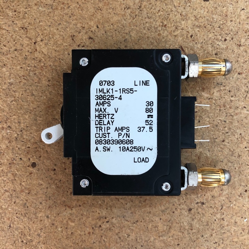 Airpax IMLK1-1RS5-30625-4 30A Breaker Eltek Valere CBB0030M 0830390608