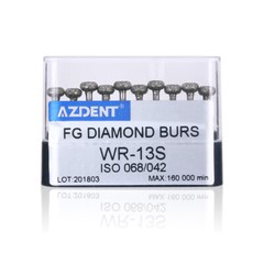 10pcs/pk Dental FG Diamond Burs WR-13S Circular Wheel For High Speed Handpiece