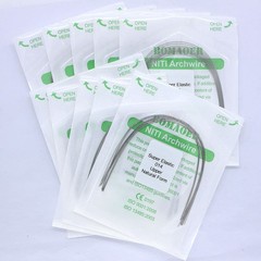 50 Packs Dental Ortho Niti Super Elastic Round Arch Wire Nature Form 014 Upper