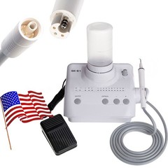 SK-E1 Dental Ultrasonic Scaler with 2*Bottles fit Woodpecker EMS Handpiece Tips