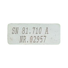 Arburg 399C SN81.710.A Shift Card