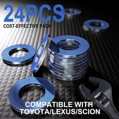 24PCS 90430-12031 Oil Drain Plug Gaskets For Toyota/Lexus/Scion, Anti-Stick