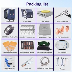 1500W 4 IN 1 Laser Welding Cleaning Machine Metal Cutting Air Cooling SUP 23T US