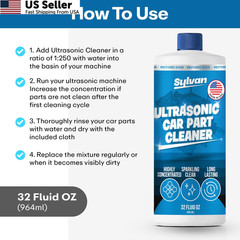 32 Oz Ultrasonic Carburetor Parts Cleaner Solution Concentrate Makes 50 Gal