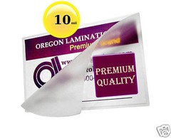 10 Mil File Card size Hot Laminating Pouches 3-1/2 x 5-1/2 [100] 3.5 x 5.5 Clear