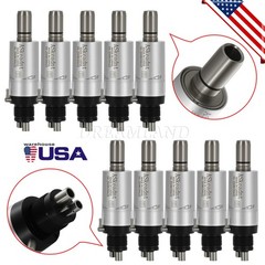 10pcs ASkeadnt Dental Low Speed Handpiece Air Motor E-type 4 Holes FX
