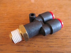 SMC Push-to-Connect Swivel WYE Y FITTING 5/16″ OD tubing x 1/4″MPT (W-76)