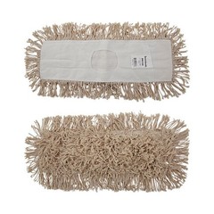 Boardwalk Industrial Dust Mop Head, Hygrade Cotton, 18 x 5, White