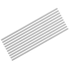 10 x Round Metal Rods 2mm x 100mm High Speed Steel (HSS) Lathe Bar Stock