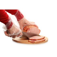 (5 pack) Disposable Poly Food Gloves, 120-Count, Latex-Free, One Size Fits Most