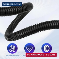 Split Wire Loom Tubing,10,25ft Cord Protectors from Pets No Chew, Flexible Wire