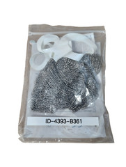 NEW SS Chain Mail Protective Glove Reversible Size Medium 5-Finger Wrist Length