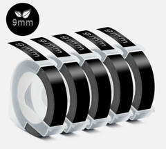 5PK Label Replace for Dymo 3D 9mm Plastic Embossing Tape Xpress Label Maker 3/8″