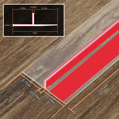 Orghtin T-Shaped Silicone Seal Strip, Clear Door Sealer Weather Stripping, 10Ft