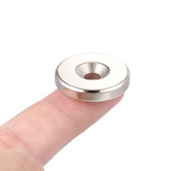 Countersunk Ring Round Disc Strong Magnet N35 Rare Earth NdFeB Magnet With Hole