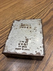 Vintage Huot drill index 1 to 60 Gage check pins in original case- Some Missing