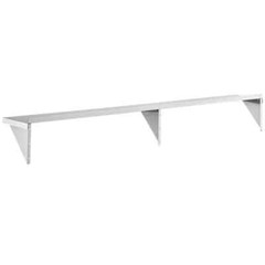 12″W x 96″L Stainless Steel Commercial Kitchen Overshelf Solid Wall Mount Shelf