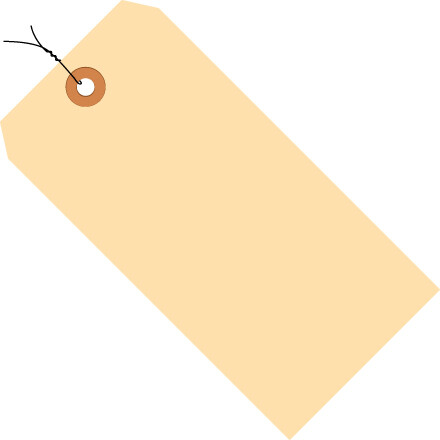 3 3/4″ x 1 7/8″ 10 Pt. Manila Shipping Tags PreWired 1000/Case