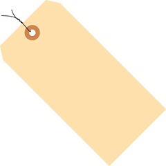 3 3/4″ x 1 7/8″ 10 Pt. Manila Shipping Tags PreWired 1000/Case