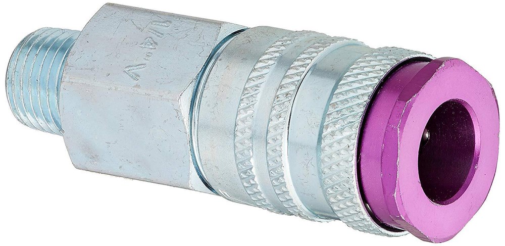 Milton 765VC ColorFit HIGHFLOWPRO Air Couplers V-Style – 1/4″ NPT Male, EACH