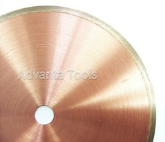 6” x .020″ Sintered Metal Bond Continuous Rim Diamond Lapidary Blade- 5/8″ Arbor