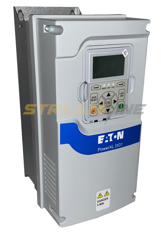 Eaton DG1-344D3FB-C21C Variable Frequency Drive, 2 HP, 0-400Hz, 4.3A, 380-500V