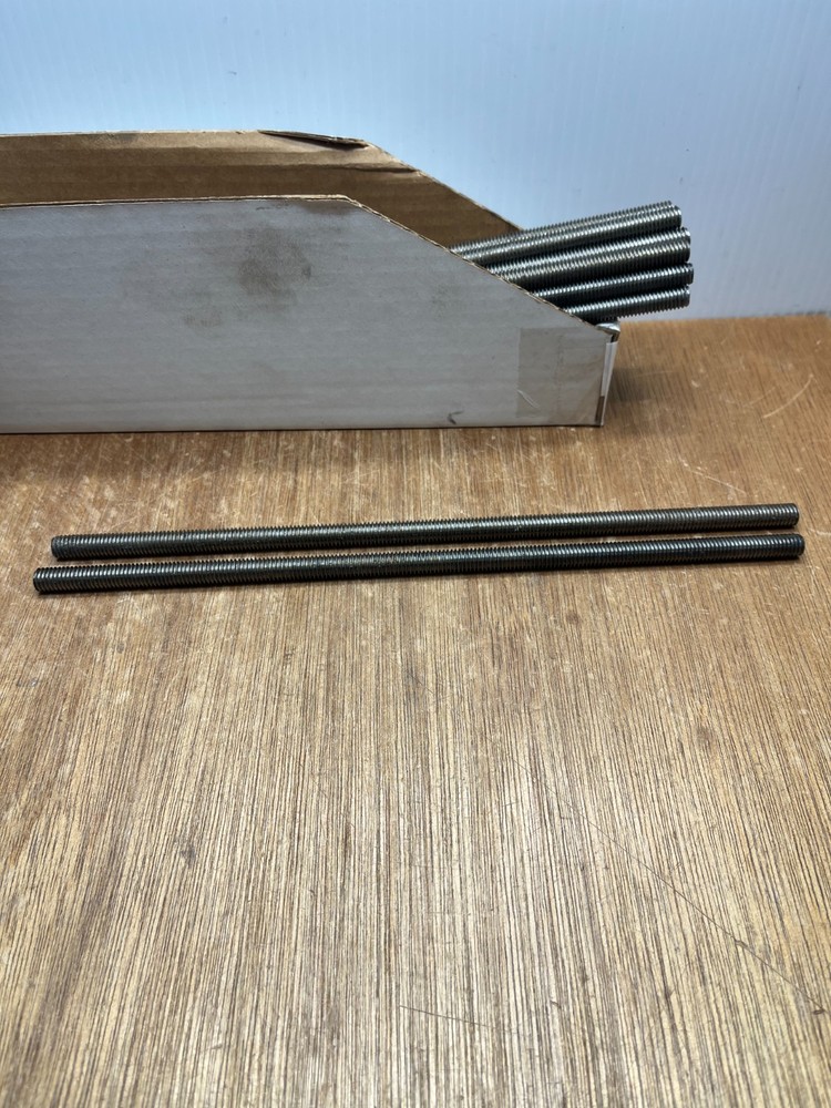 (Qty.2) 3/8-16 X 12″ Fully Threaded All Thread Rod 18-8 Stainless Steel SS