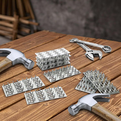 30 Pieces Truss Plates, 2 X 4 Inch Pronged Truss Mending Plate with 8 Mm Nail T